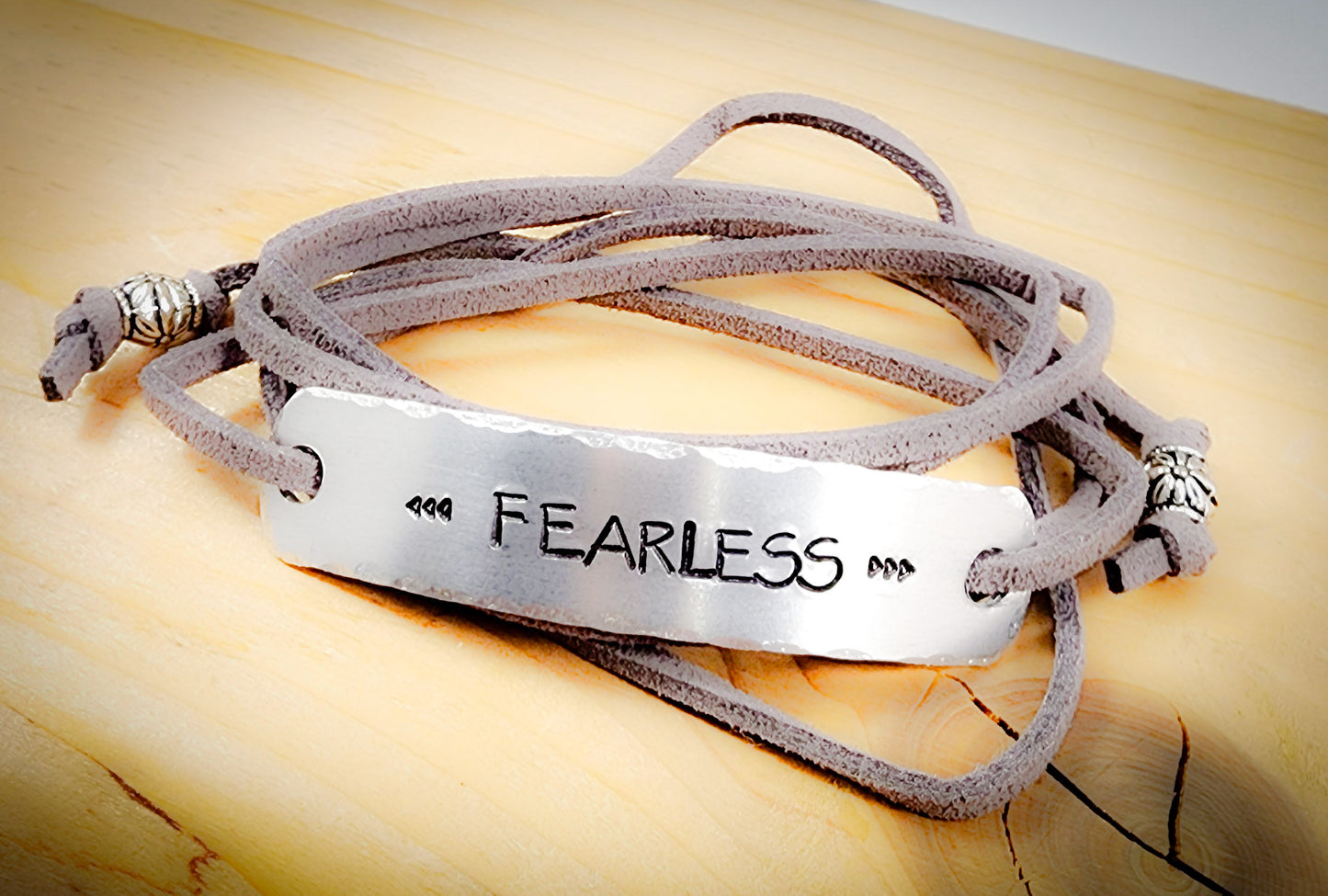 Fearless Bracelet, Inspirational Bracelet, Inspirational Wrap Bracelet, Graduation Bracelet, Graduation Gift