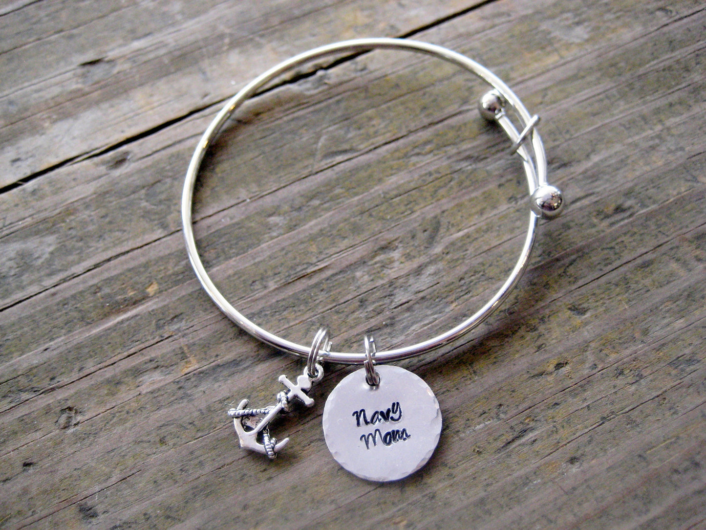 NAVY MOM Bracelet- Navy charm bracelet, Navy Gift, Navy jewelry, Mother's Day Gift, Navy Mom Jewelry, Navy Mom Mother's Day Gift