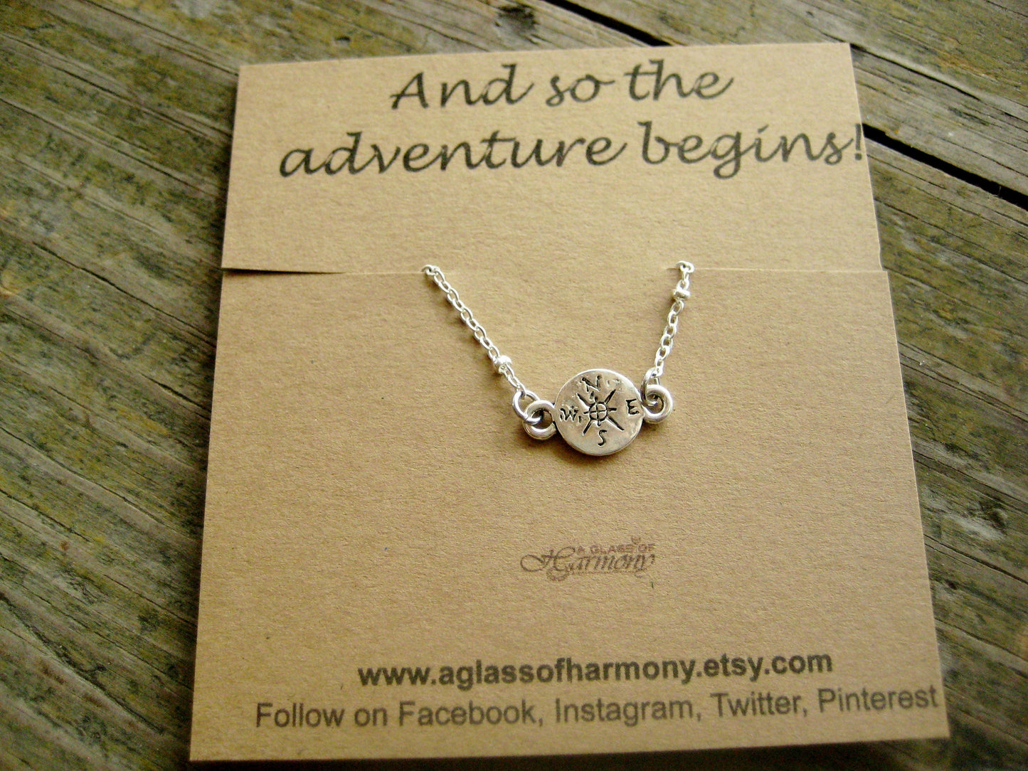 GRADUATION GIFT - Graduation Necklace, Graduation Jewelry, And So The Adventure Begins, Graduation gift for her, Mountain Jewelry