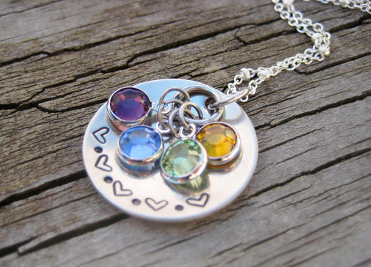 Mom NECKLACE, Birthstone NECKLACE, Family Necklace for mom, Family Jewelry, Gift for Mom, Gift for Her, Mother's Day Gift
