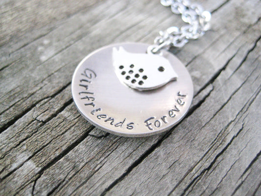 Personalized Necklace, Personalized Jewelry, Personalized Gift, Bird Jewelry Gift, Bird Necklace, Birthday Gift, Friend Gift