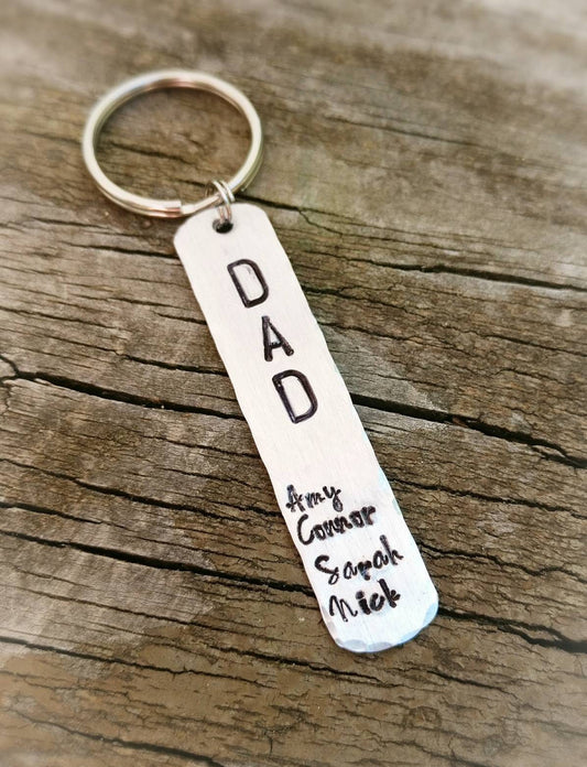 GIFT FOR DAD - Dad Keychain, Family Keychain, dad gift, dad gift with names, dad keychain, keychain for dad, Father's Day for Dad