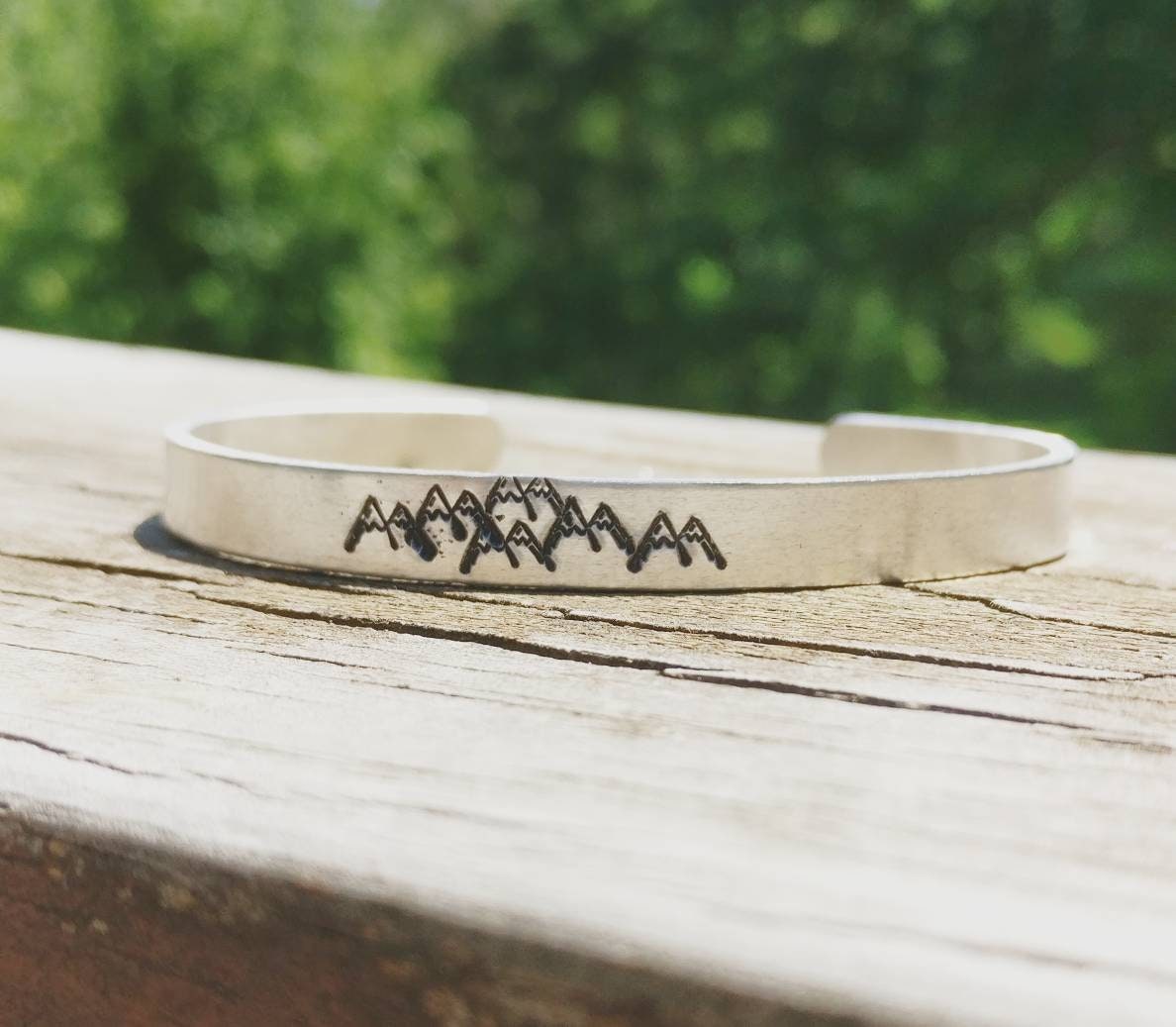 MOUNTAIN JEWELRY - Mountain Bracelet, The Mountains are Calling, Adventure Jewelry, Mountains, Adventure, Mountain Love, Mountain Gift