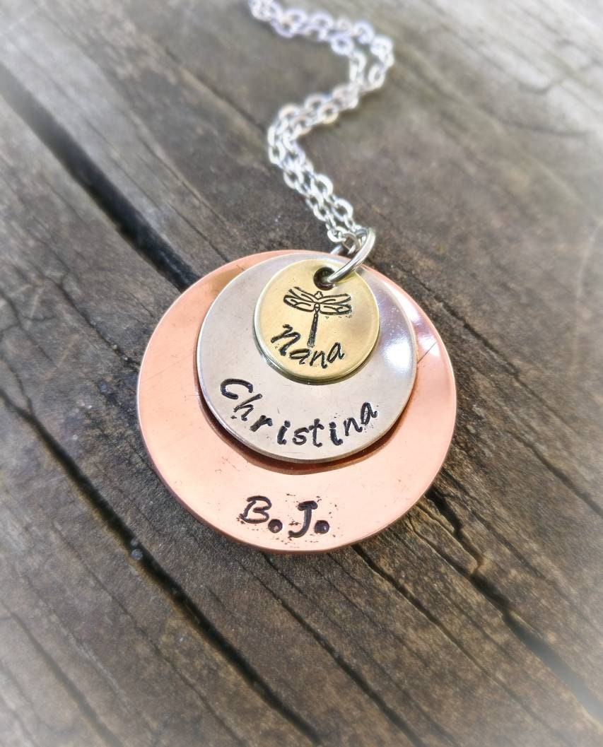 Necklace for Nana, Kids Names Necklace For Mom, Nana Necklace, Nana Jewelry, Jewelry for Nan with kids names, personalized necklace for Nana