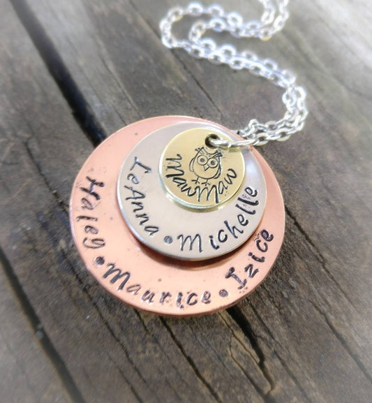 Necklace for Nana, Kids Name Necklace For Mom, Nana Necklace, Nana Jewelry, Jewelry for Nana with kids names, personalized necklace for Nana