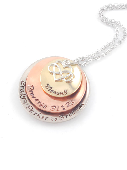 PERSONALIZED MOM NECKLACE - Mom Jewelry with Kids Names, Mom Necklace with kids Names, Personalized Mom Jewelry, Grandma Necklace, Mom Gift