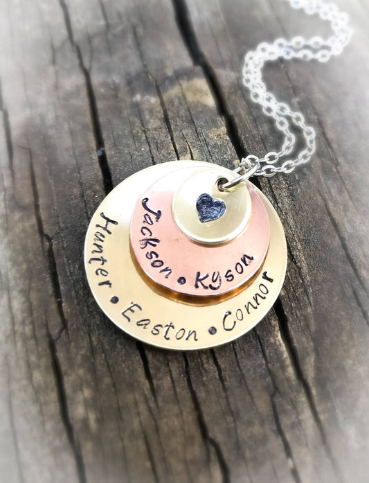 Necklace for Mom, Kids Names Necklace For Mom, Mom Necklace, Mom Jewelry, Jewelry for mom with kids names, Personalized Mother's Day Gift