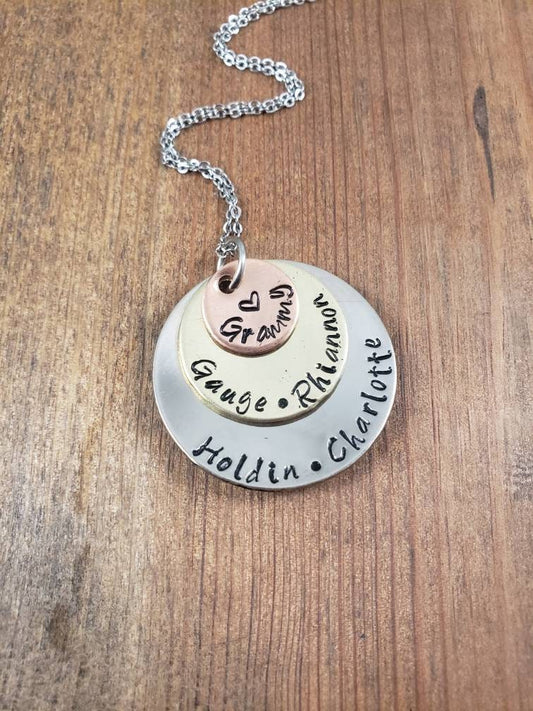 Personalized Necklace for Mom, Jewelry for Mom,  Necklace for mom with kids names, Family Necklace, Nana Necklace, Mom Gift, Nana Gift