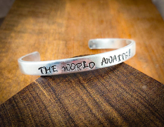 Cuff Bracelet, Graduation Gift For Her, Gift for Grad, Graduation Bracelet, Inspirational bracelet, Bracelet with Words, Graduation 2023