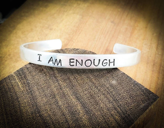 I Am Enough Bracelet, Gift for Her, encouragement bracelet, motivational bracelet, mantra bracelet, motivational quote bracelet