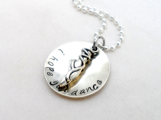 HAND STAMPED JEWELRY -  I Hope You Dance, Dance Jewelry, Lyric Jewelry, kids jewelry, hobby jewelry, Graduation Gift, Gift for Daughter