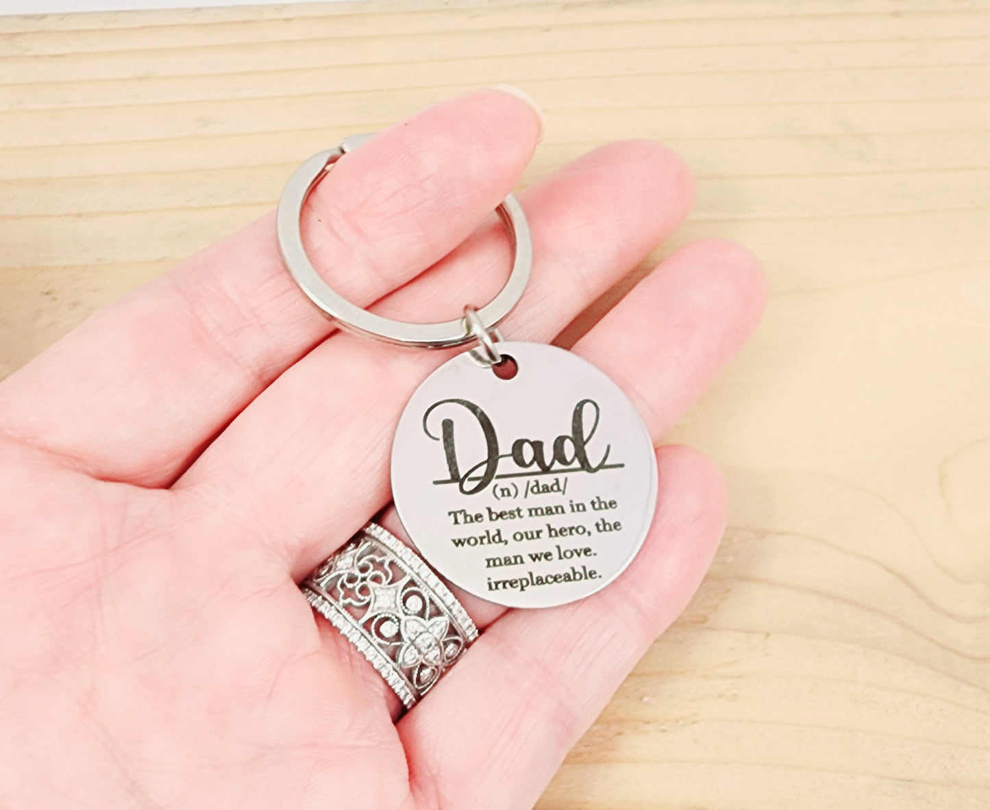 Keychain for Dad, Definition of a Dad Keychain, Dad Gift, Gift for Dad, Father's Day Keychain, Gift for Him
