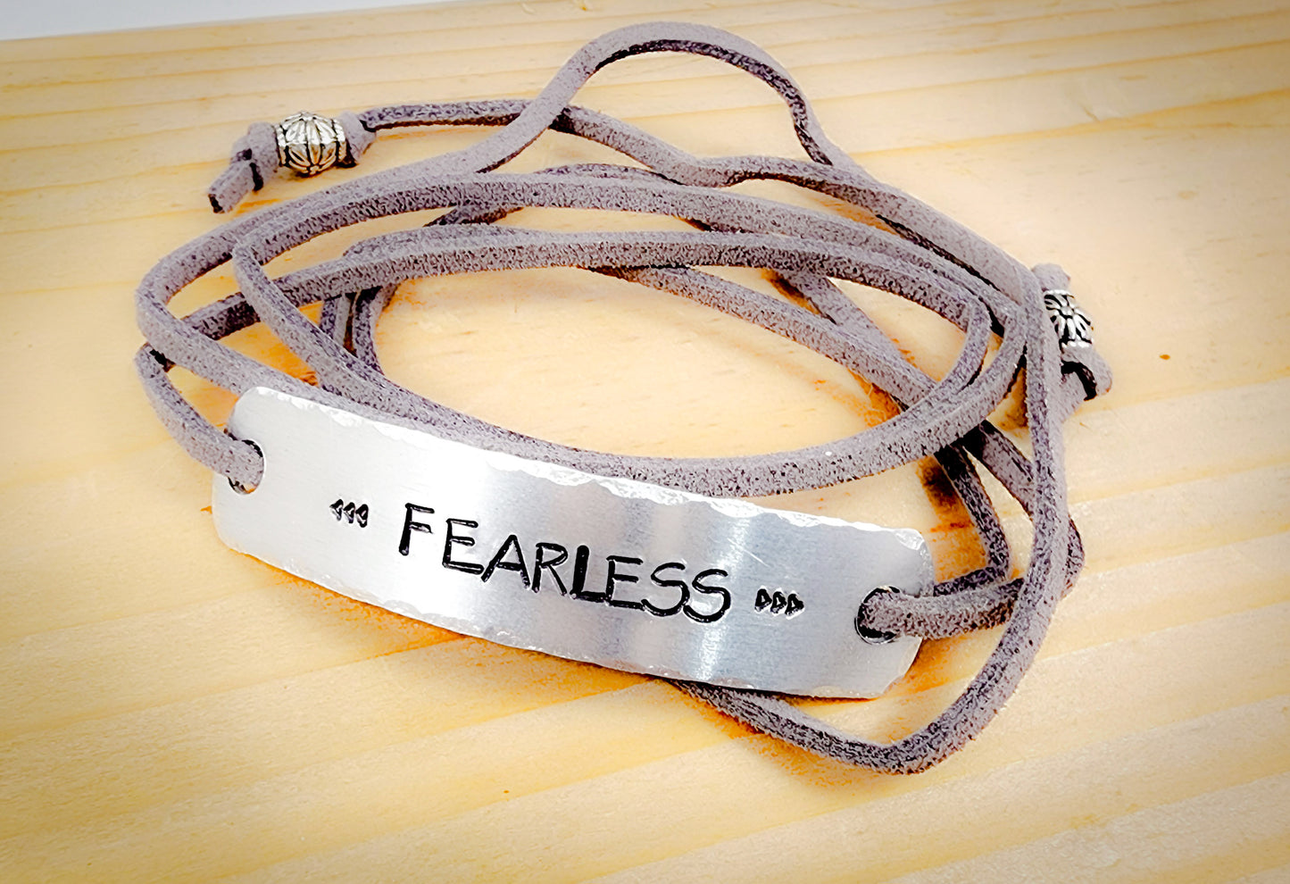 Fearless Bracelet, Inspirational Bracelet, Inspirational Wrap Bracelet, Graduation Bracelet, Graduation Gift