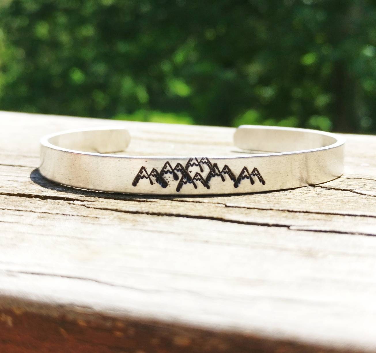 MOUNTAIN JEWELRY - Mountain Bracelet, The Mountains are Calling, Adventure Jewelry, Mountains, Adventure, Mountain Love, Mountain Gift
