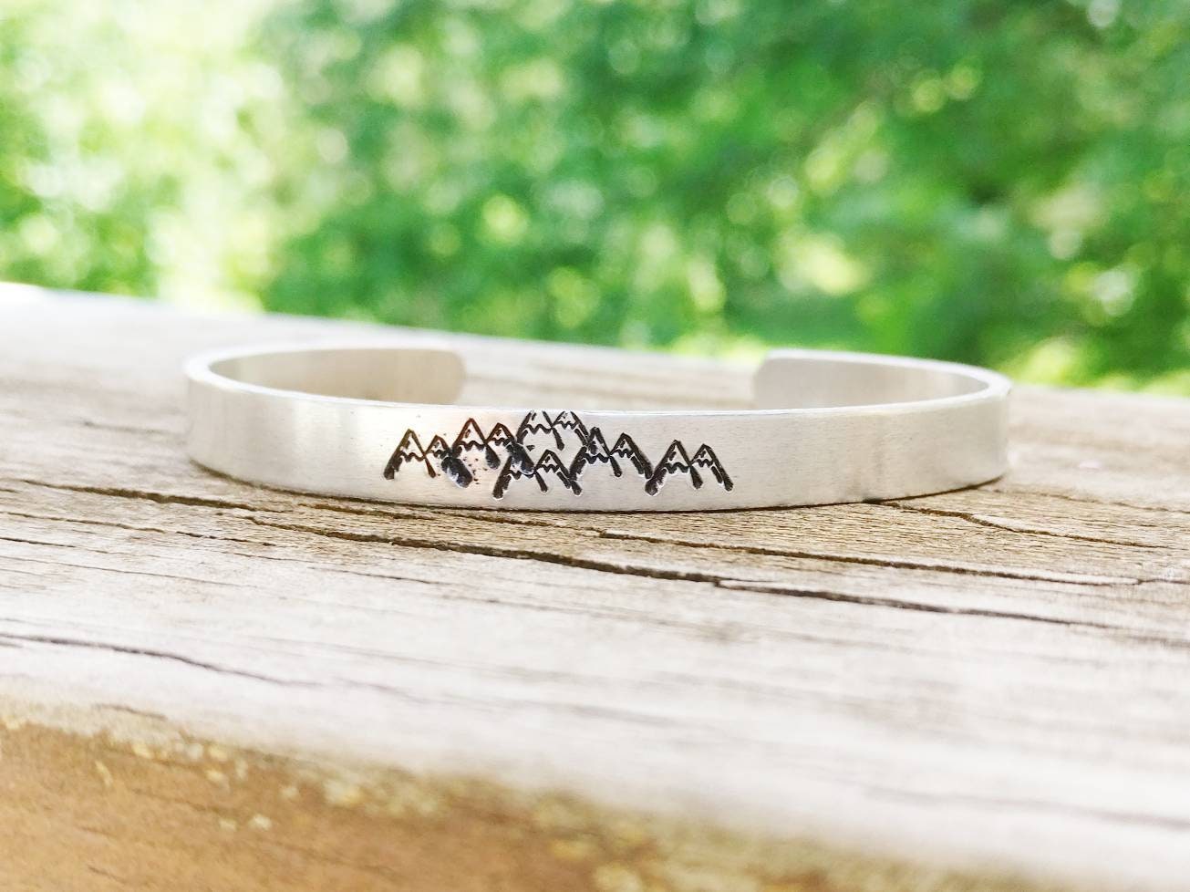 MOUNTAIN JEWELRY - Mountain Bracelet, The Mountains are Calling, Adventure Jewelry, Mountains, Adventure, Mountain Love, Mountain Gift