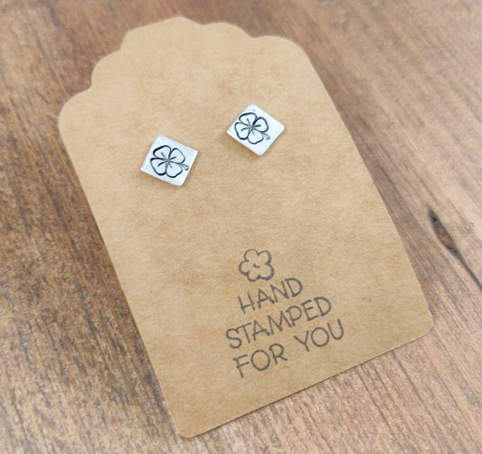 St. Patrick's Day Jewelry, Four Leaf Clover Earrings, St. Patrick's Day Earrings, Dainty Earrings, St. Patrick's Day Je, Four Leaf Clover