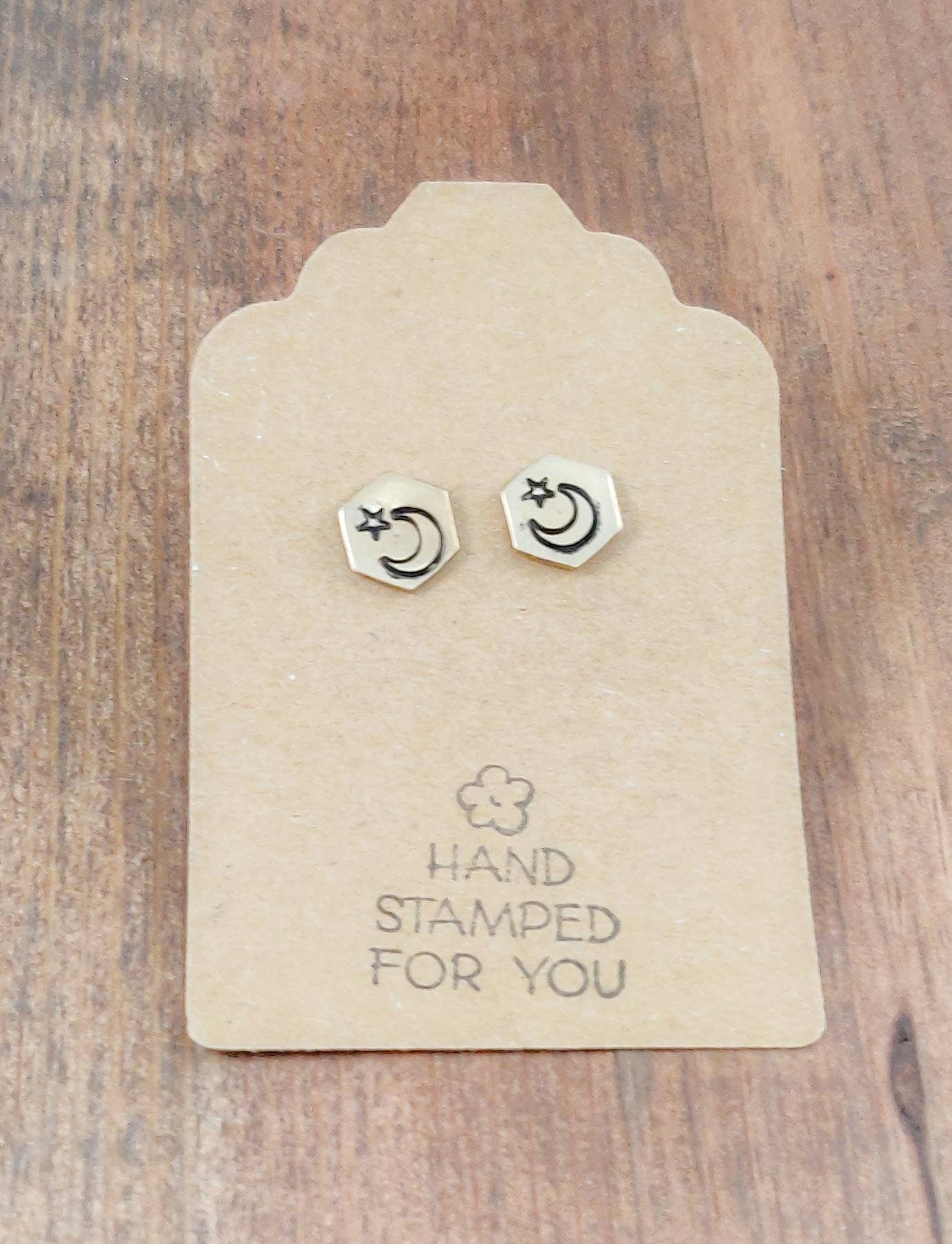 Moon and Star Earrings, Moon Earrings, Small Earrings, Celestial Earrings, Galaxy Earrings, Gold Star Earrings, Small Gold Earrings