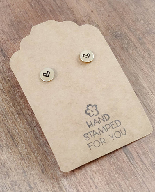 Gold Stud Earrings, Tiny Heart Earrings, Small Earrings, Dainty Earrings, Tiny Earrings, Heart Earrings, Small Gold Earrings