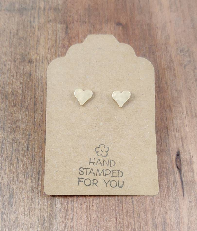 Gold Stud Earrings, Tiny Heart Earrings, Small Earrings, Dainty Earrings, Tiny Heart Earrings, Heart Earrings, Small Gold Earrings