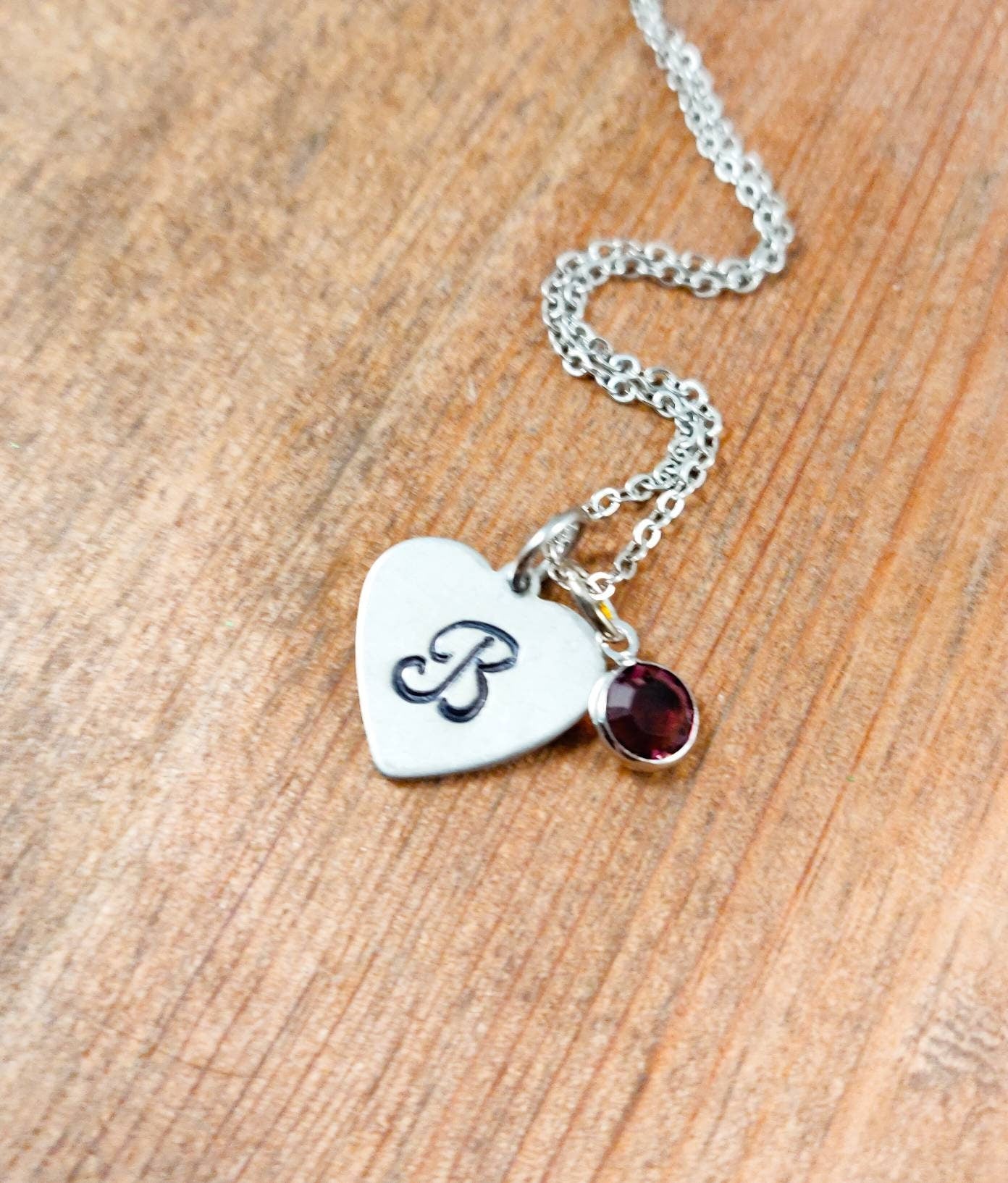 Personalized Initial Necklace, Birthday Necklace, Easter Gift, Birthstone Necklace, Initial Necklace, Bridesmaid Jewelry, Birthday Gift