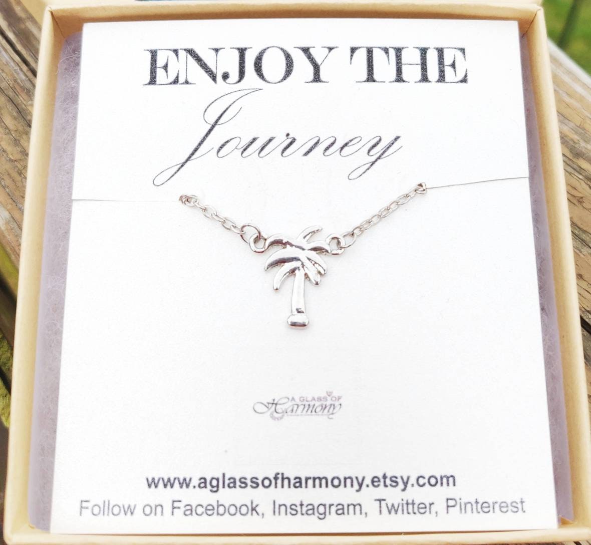 Retirement Gift, Retirement Necklace, Retirement Jewelry, Gift for Retirement, Palm Tree Necklace, Retirement gift for her, Palm Tree Jewelr