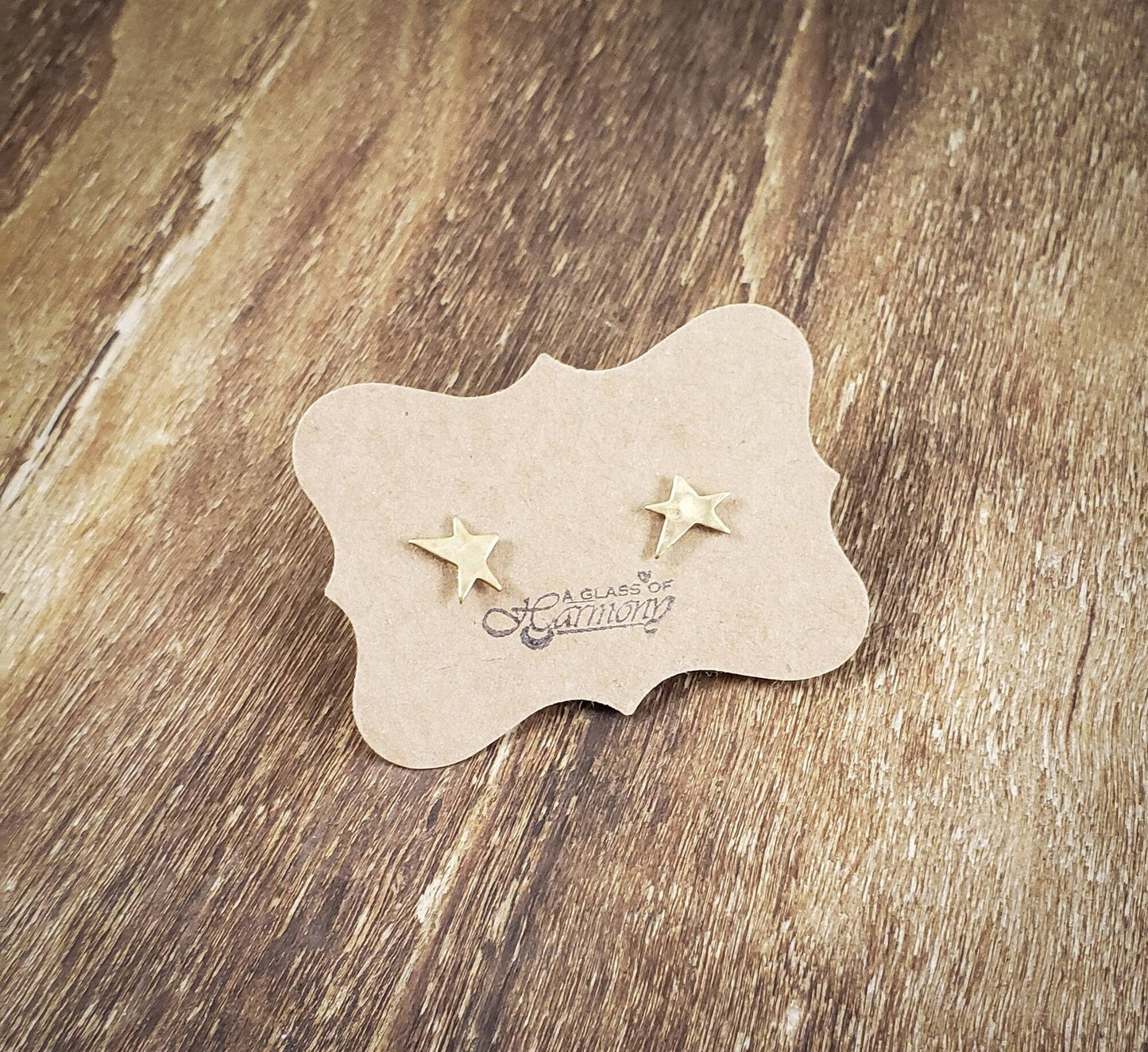 Gold Stud Earrings, Tiny Star Earrings, Small Earrings, Dainty Earrings, Hand Stamped Earrings, Tiny Star Jewelry, Small Gold Earrings